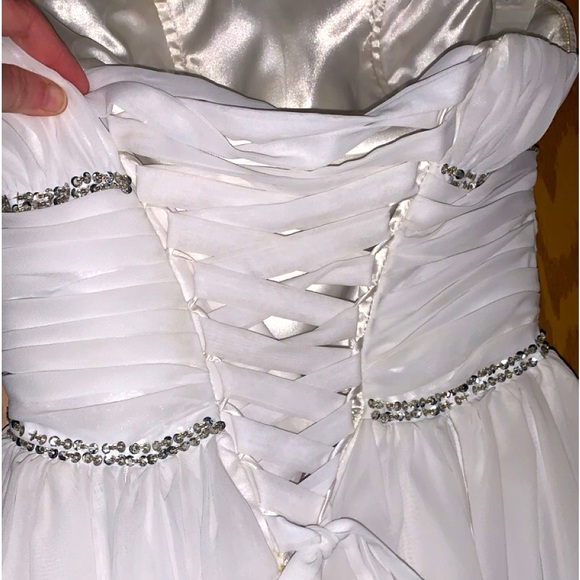 Formal White Gown - Picture 3 of 3